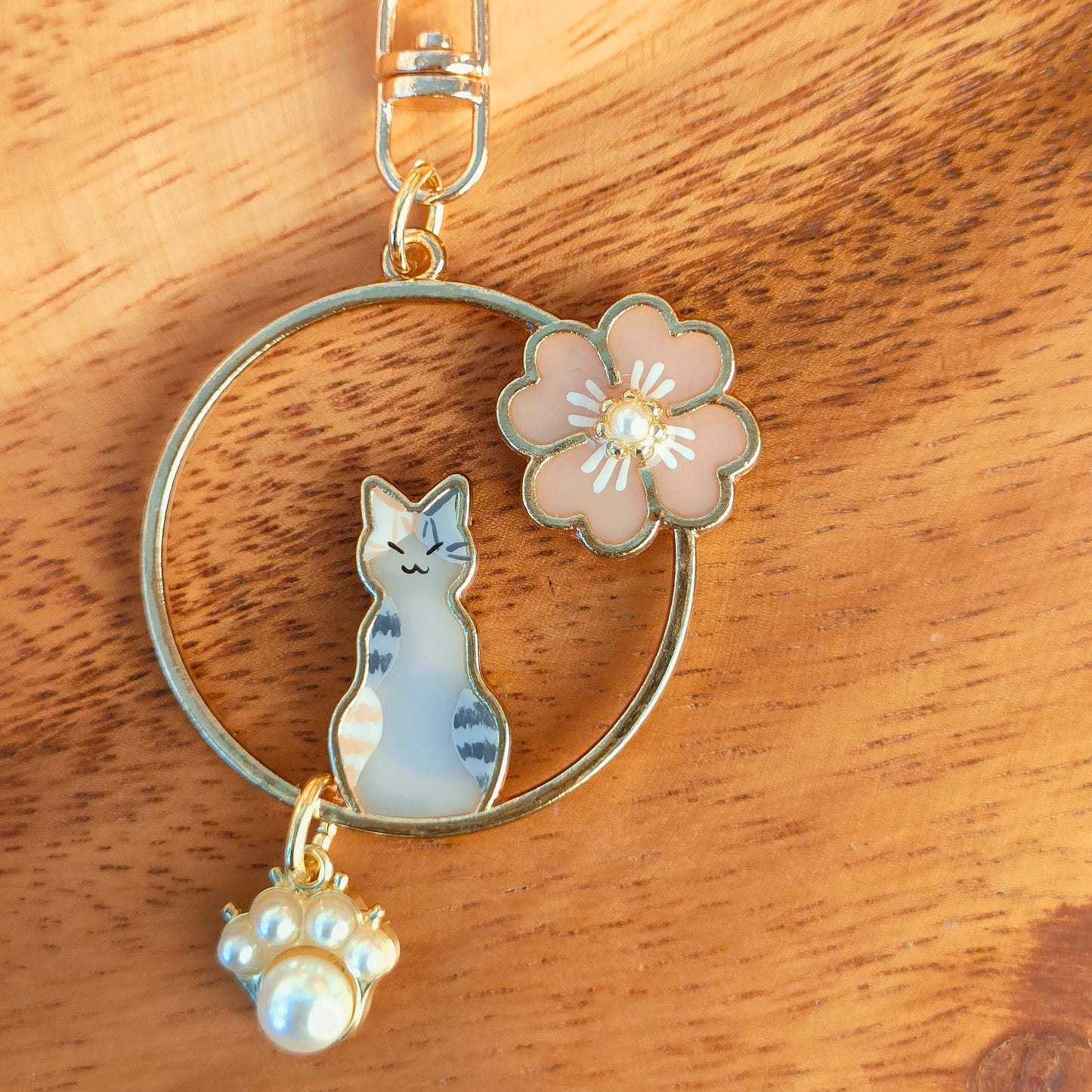 花かげの猫 キーホルダー