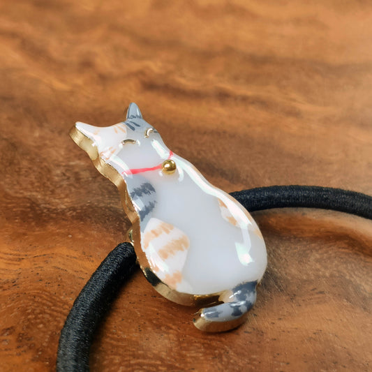 まどろみ猫 ヘアゴム