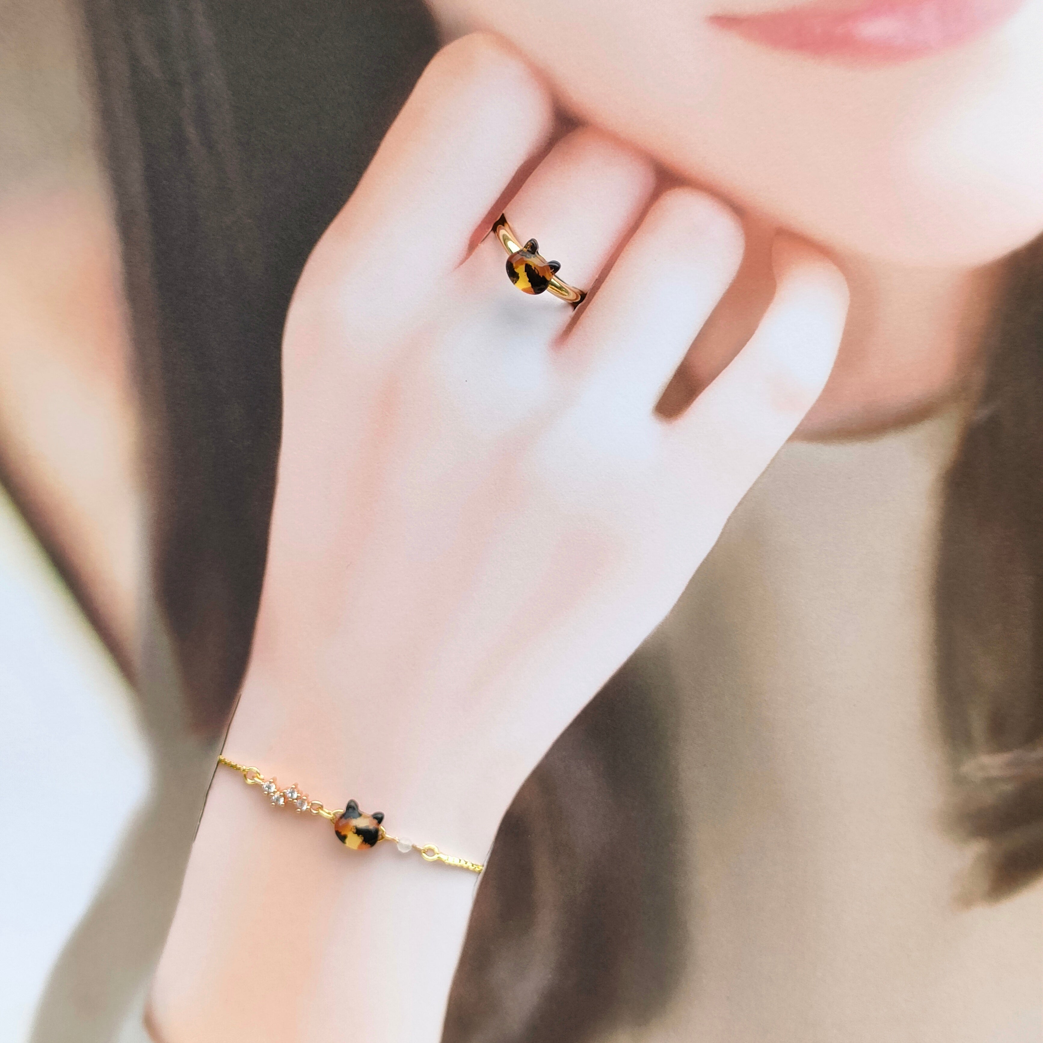 ガラスのぷっくり猫 ブレスレット – 橙猫公式オンラインショップ