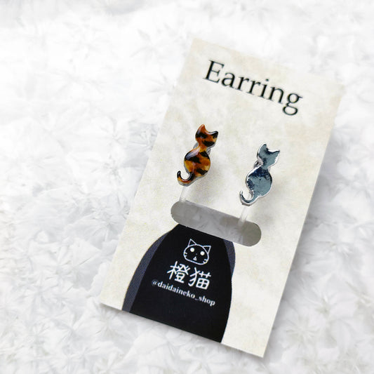 【雑誌掲載】一番小さい猫　ピアス・イヤリング