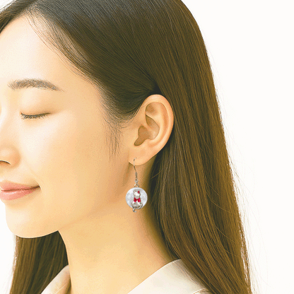 猫と過ごすホワイトクリスマス　5点セット　ピアス・イヤリング