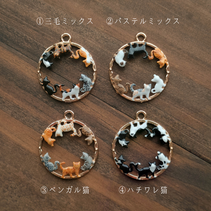 猫集会　ピアス・イヤリング